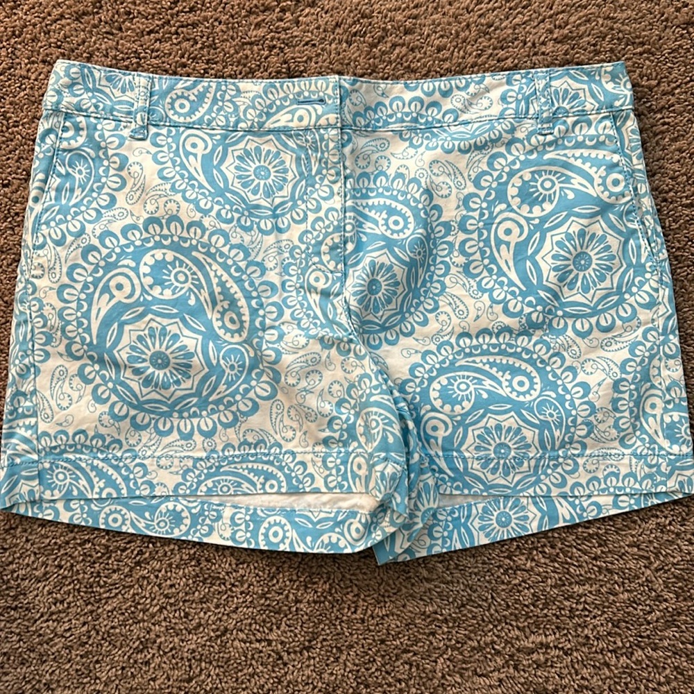 EUC Loft Blue & White Shorts